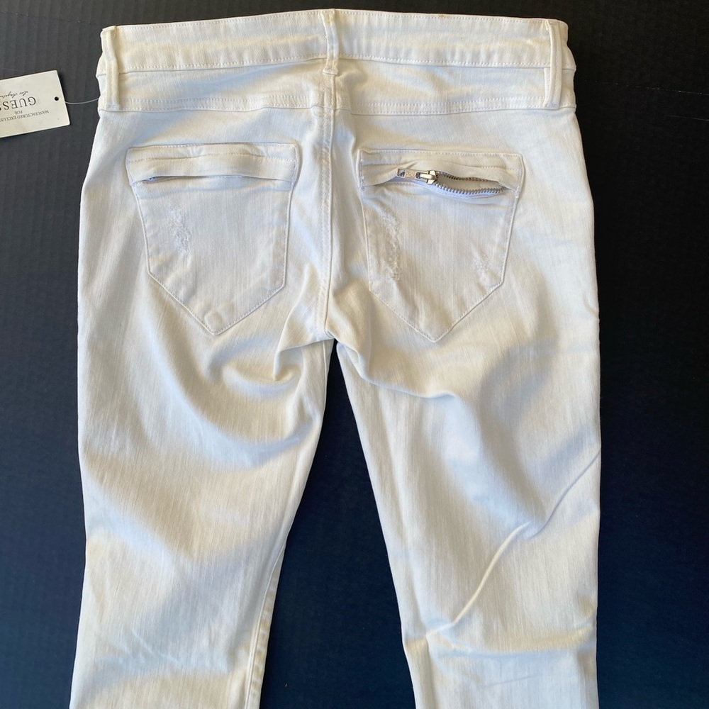 New GUESS Studded Moto Skinny Jeans SZ 27